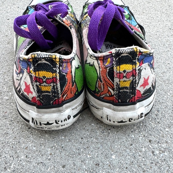 Converse Chuck Taylor All Star Sneakers Unisex Mens 5 Womens 7 rainbow graffiti - Picture 5 of 7